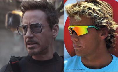 Tony Stark AR Glasses compared to Oakleys