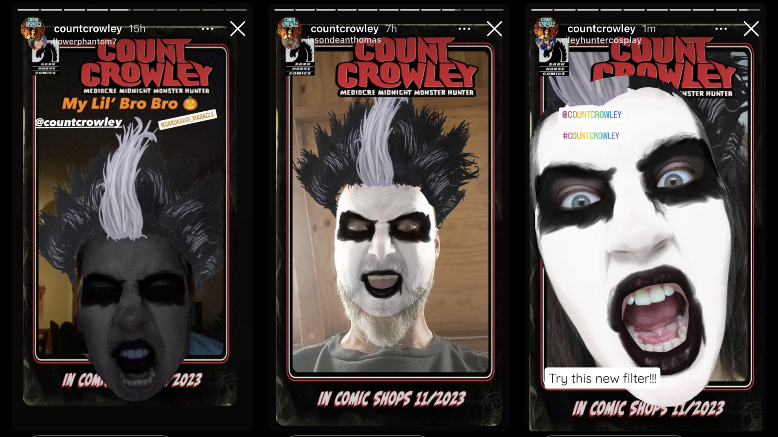Count Crowley Comic — Count Crowley | AR Facefilter